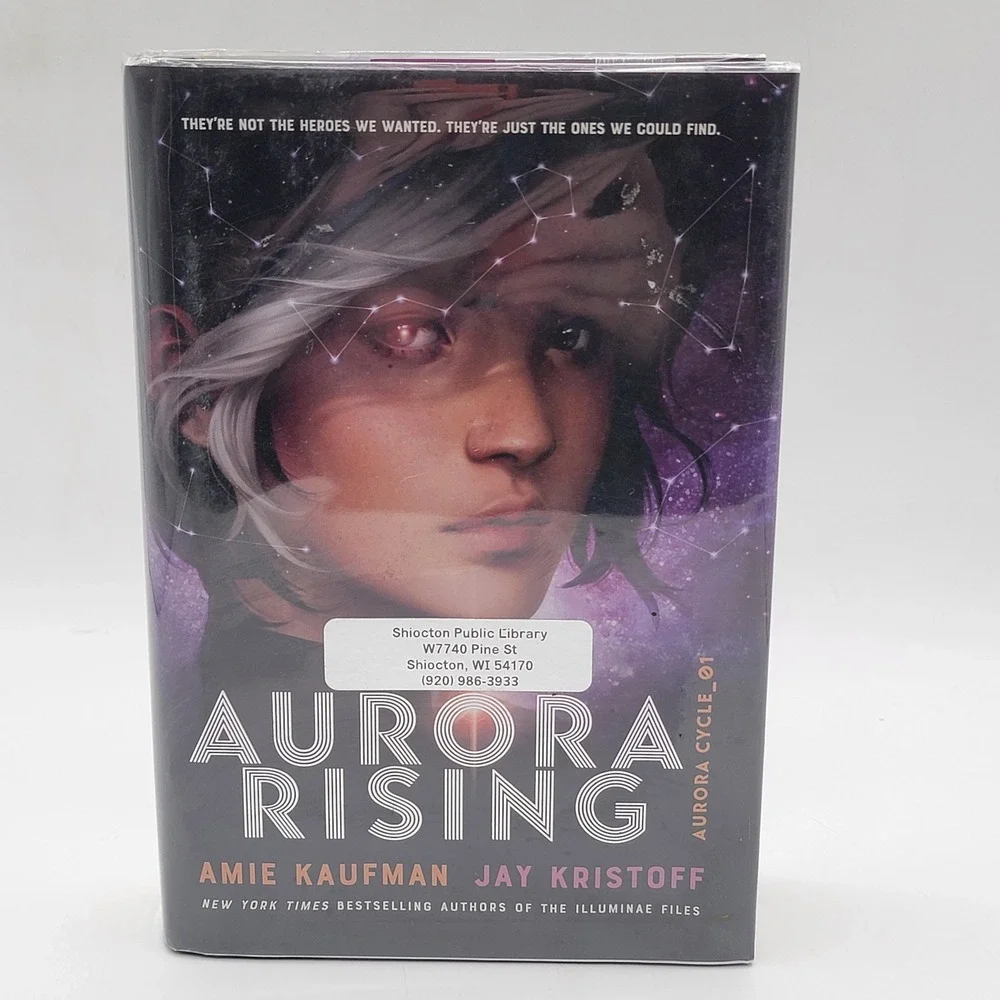 Amie Kaufman Aurora Rising Hardcover First Edition Ex-Library YA Sci-Fi Good